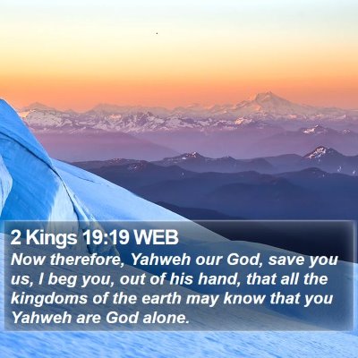 2 Kings 19:19 WEB Bible Verse Image