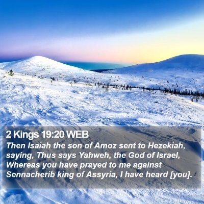 2 Kings 19:20 WEB Bible Verse Image