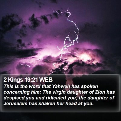2 Kings 19:21 WEB Bible Verse Image