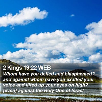 2 Kings 19:22 WEB Bible Verse Image