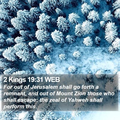 2 Kings 19:31 WEB Bible Verse Image