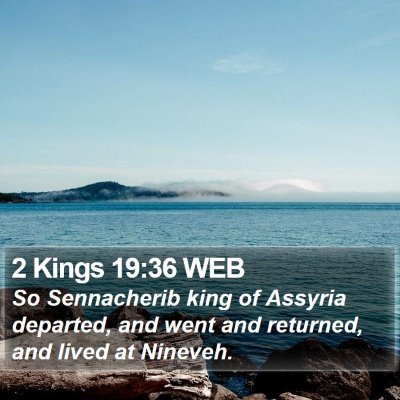 2 Kings 19:36 WEB Bible Verse Image