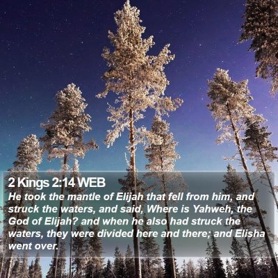 2 Kings 2:14 WEB Bible Verse Image