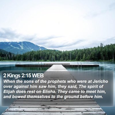 2 Kings 2:15 WEB Bible Verse Image