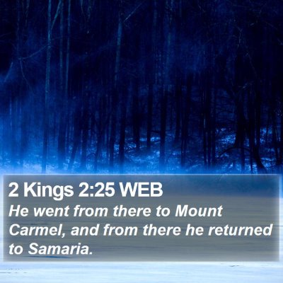 2 Kings 2:25 WEB Bible Verse Image