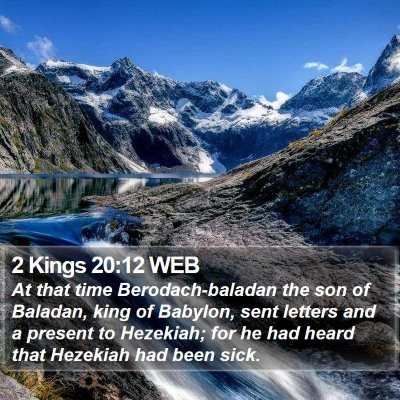 2 Kings 20:12 WEB Bible Verse Image