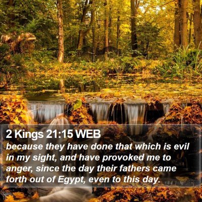 2 Kings 21:15 WEB Bible Verse Image