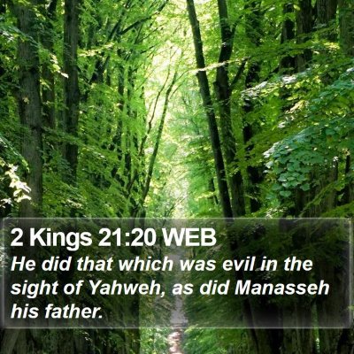 2 Kings 21:20 WEB Bible Verse Image