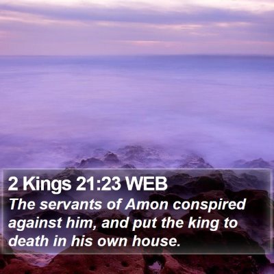 2 Kings 21:23 WEB Bible Verse Image