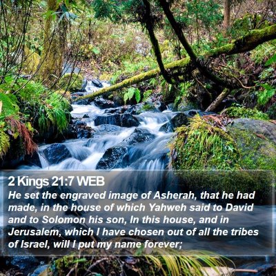 2 Kings 21:7 WEB Bible Verse Image