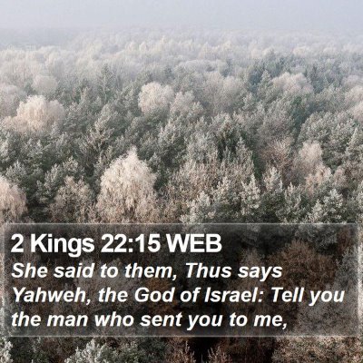 2 Kings 22:15 WEB Bible Verse Image
