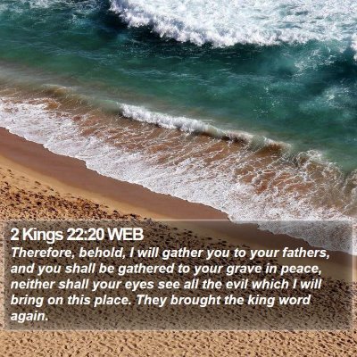 2 Kings 22:20 WEB Bible Verse Image