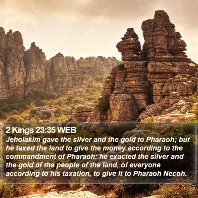 2 Kings 23:35 WEB Bible Verse Image