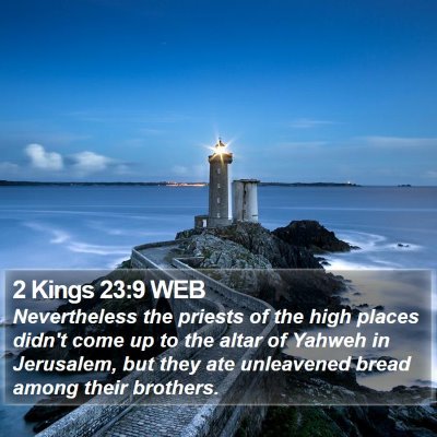 2 Kings 23:9 WEB Bible Verse Image