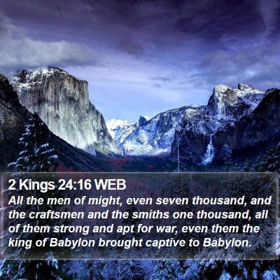 2 Kings 24:16 WEB Bible Verse Image