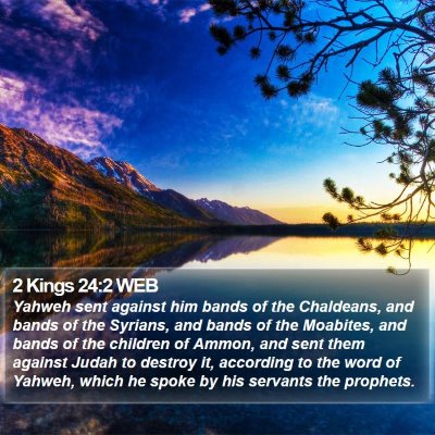 2 Kings 24:2 WEB Bible Verse Image