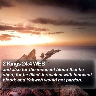 2 Kings 24:4 WEB Bible Verse Image