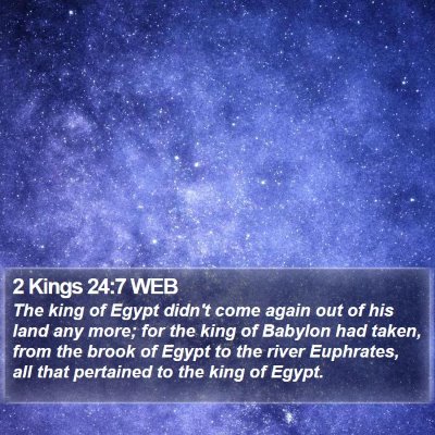 2 Kings 24:7 WEB Bible Verse Image