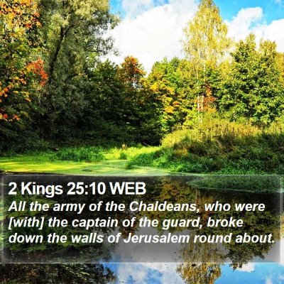 2 Kings 25:10 WEB Bible Verse Image