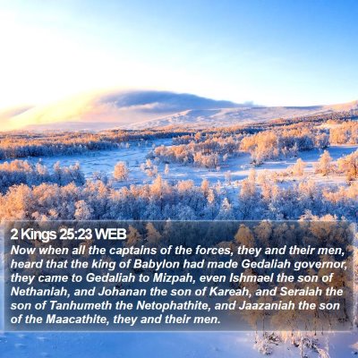 2 Kings 25:23 WEB Bible Verse Image
