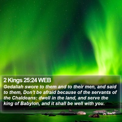 2 Kings 25:24 WEB Bible Verse Image