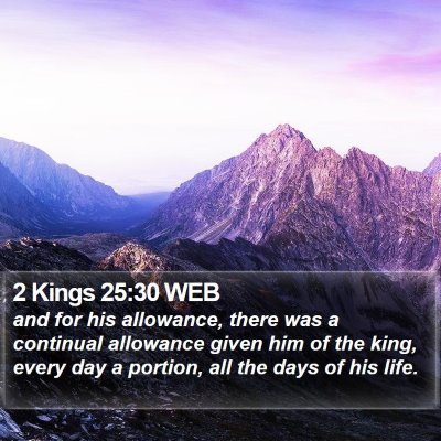 2 Kings 25:30 WEB Bible Verse Image