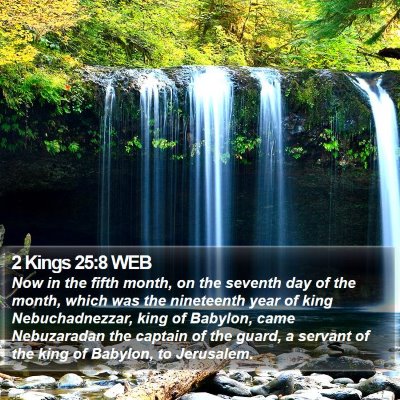 2 Kings 25:8 WEB Bible Verse Image