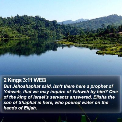 2 Kings 3:11 WEB Bible Verse Image