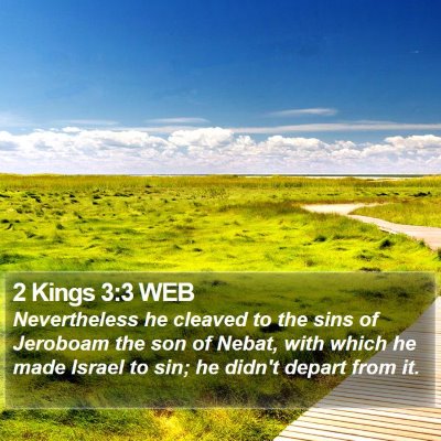 2 Kings 3:3 WEB Bible Verse Image
