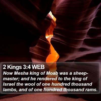 2 Kings 3:4 WEB Bible Verse Image