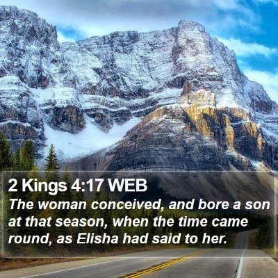 2 Kings 4:17 WEB Bible Verse Image