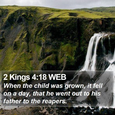 2 Kings 4:18 WEB Bible Verse Image