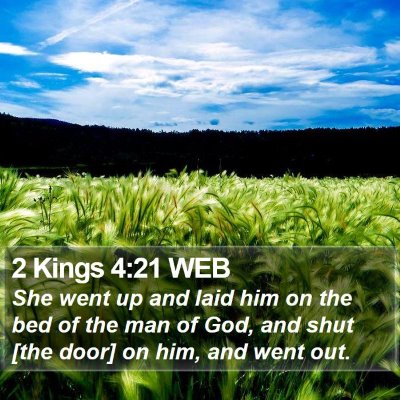 2 Kings 4:21 WEB Bible Verse Image