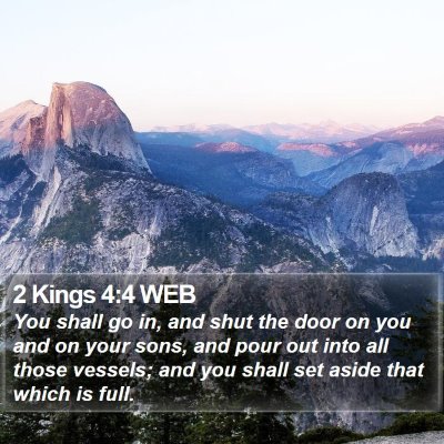 2 Kings 4:4 WEB Bible Verse Image