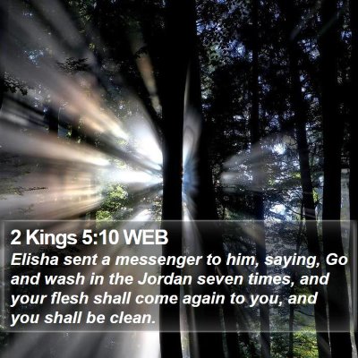 2 Kings 5:10 WEB Bible Verse Image