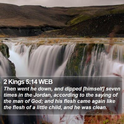 2 Kings 5:14 WEB Bible Verse Image