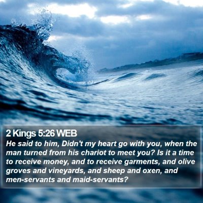 2 Kings 5:26 WEB Bible Verse Image