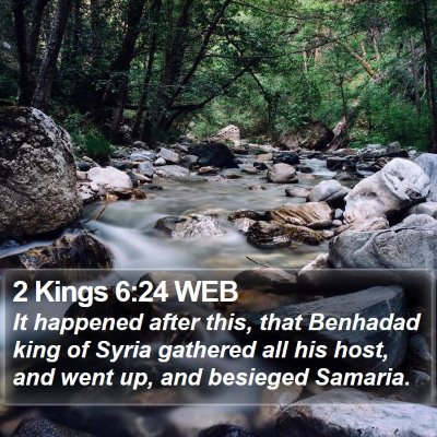 2 Kings 6:24 WEB Bible Verse Image
