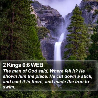 2 Kings 6:6 WEB Bible Verse Image