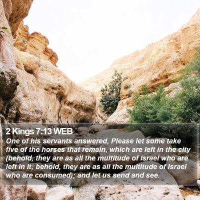 2 Kings 7:13 WEB Bible Verse Image