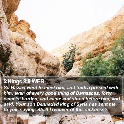 2 Kings 8:9 WEB Bible Verse Image