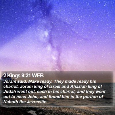 2 Kings 9:21 WEB Bible Verse Image