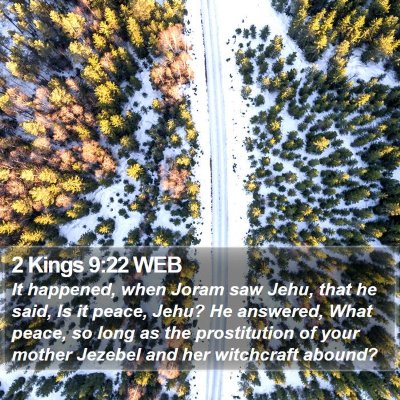 2 Kings 9:22 WEB Bible Verse Image