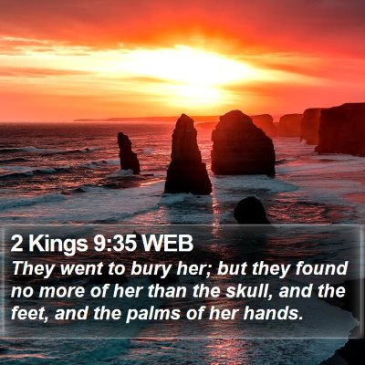 2 Kings 9:35 WEB Bible Verse Image