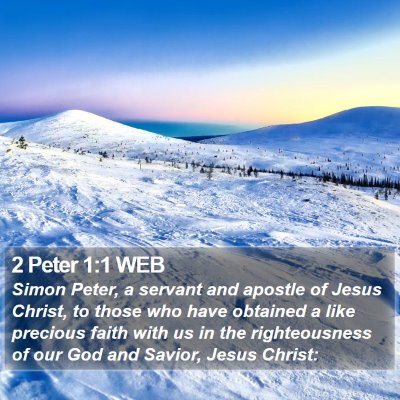 2 Peter 1:1 WEB Bible Verse Image