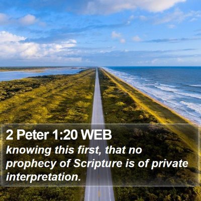2 Peter 1:20 WEB Bible Verse Image
