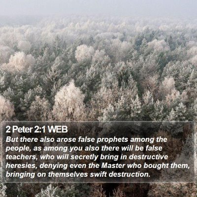 2 Peter 2:1 WEB Bible Verse Image