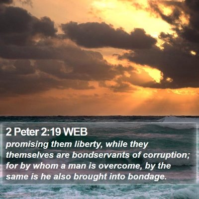 2 Peter 2:19 WEB Bible Verse Image