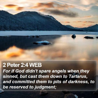 2 Peter 2:4 WEB Bible Verse Image