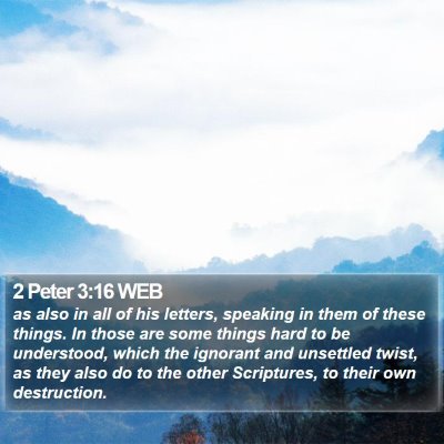 2 Peter 3:16 WEB Bible Verse Image